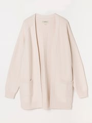 FatFace Bronwyn Ivory Edge to Edge Longline Cardigan - Image 6 of 6