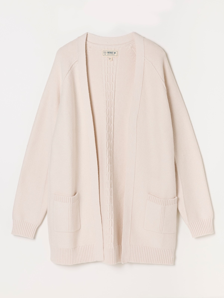 FatFace Bronwyn Ivory Edge to Edge Longline Cardigan - Image 6 of 6 FatFace Bronwyn Ivory Edge to Edge Longline Cardigan - Image 6 of 6