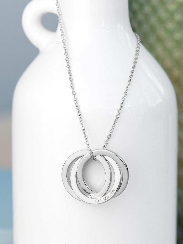 Treat Republic Personalised Russian Ring Necklace - Image 2 of 5 Treat Republic Personalised Russian Ring Necklace - Image 2 of 5