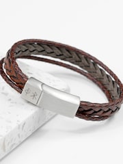 Treat Republic Personalised Mens Rune Woven Bracelet - Image 1 of 1