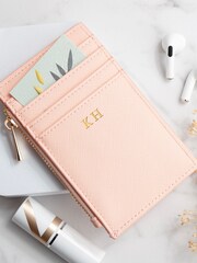 Treat Republic Pink Monogrammed Boutique Card Holder - Image 1 of 5