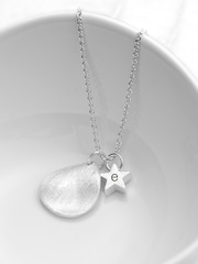 Treat Republic Personalised Matte Star and Drop Necklace - Image 1 of 4