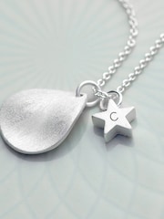 Treat Republic Personalised Matte Star and Drop Necklace - Image 2 of 4