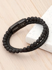 Treat Republic Personalised Men's Woven Duo Bracelet - Image 2 of 5