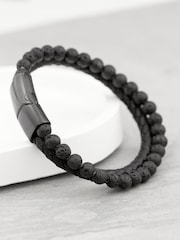 Treat Republic Personalised Men's Woven Duo Bracelet - Image 5 of 5