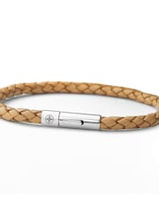 Personalised Men's Travel Compass Capsule Leather Bracelet - Image 5 of 5