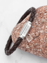 Treat Republic Personalised Luxury Mens Leather Bracelet - Image 4 of 4