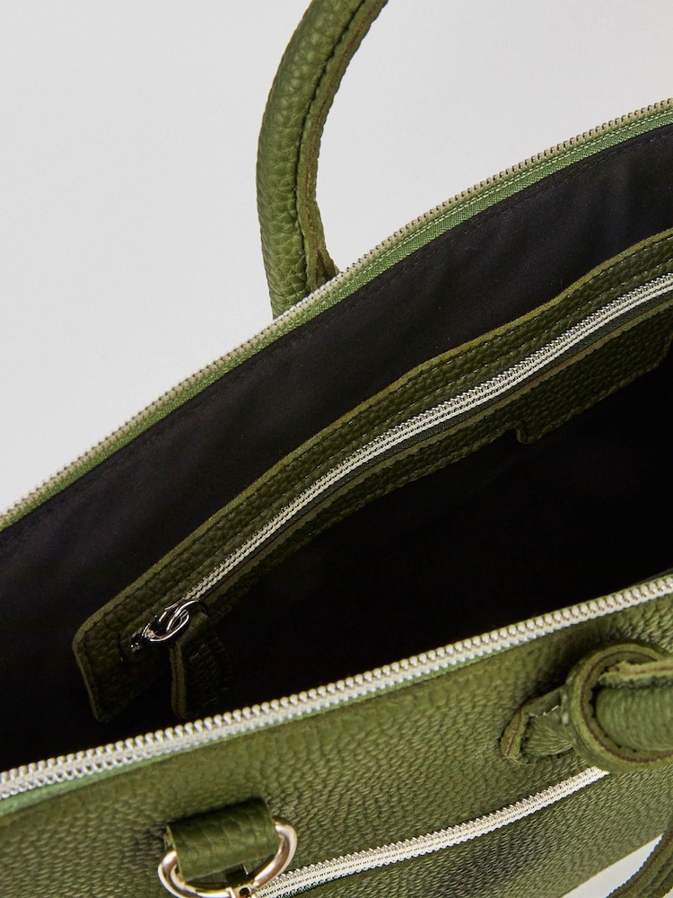 Goodeehoo Olive Green Balsas Document Case Laptop Bag - Image 2 of 3 Goodeehoo Olive Green Balsas Document Case Laptop Bag - Image 2 of 3