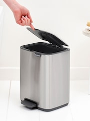 Brabantia Matt Steel Fingerprint Proof Bo Pedal Bin 7L - Image 3 of 6