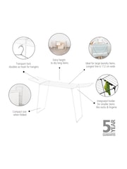 Brabantia White HangOn Drying Rack Too 22m - Image 5 of 6