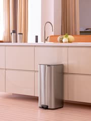 Brabantia Matt Steel Fingerprint Proof Bo Pedal Bin 30L - Image 1 of 6