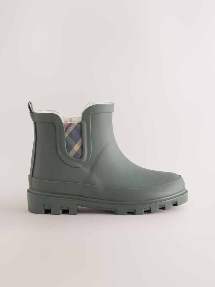 Khaki Green Chelsea Wellies - Image 2 of 5 Khaki Green Chelsea Wellies - Image 2 of 5