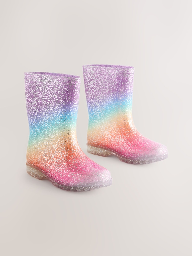 Arcoíris con purpurina - Botas de agua - Imagen 1 de 5
