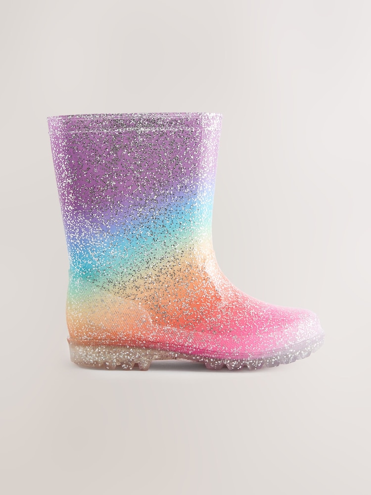 Arcoíris con purpurina - Botas de agua - Imagen 2 de 5