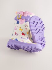 Dog Printed Standard Fit (F) Buckle Wellies - Image 4 of 5