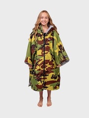 Dryrobe Grey Kids Advance Short Sleeve Robe - Image 1 of 6