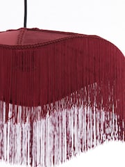 Light & Living Burgundy Tiffany Hanging Lamp - Image 3 of 6