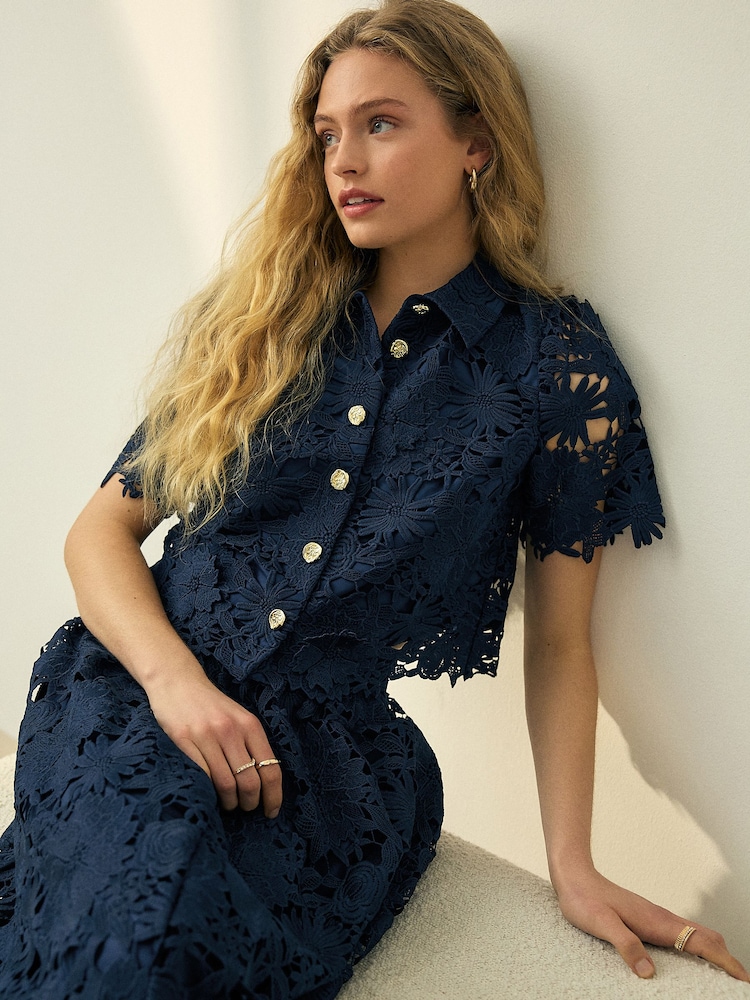 navy dress lace top Dark Navy Mother Of The Bride Dress A-Line Lace Top 3/4 Length Sleeves Chiffon Mother Of The Bride Dress