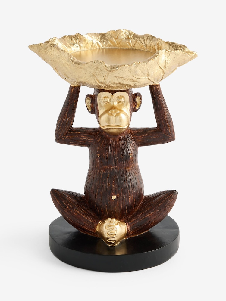 Monkey Pillar Candle Holder - 3суретінің 3 суреті