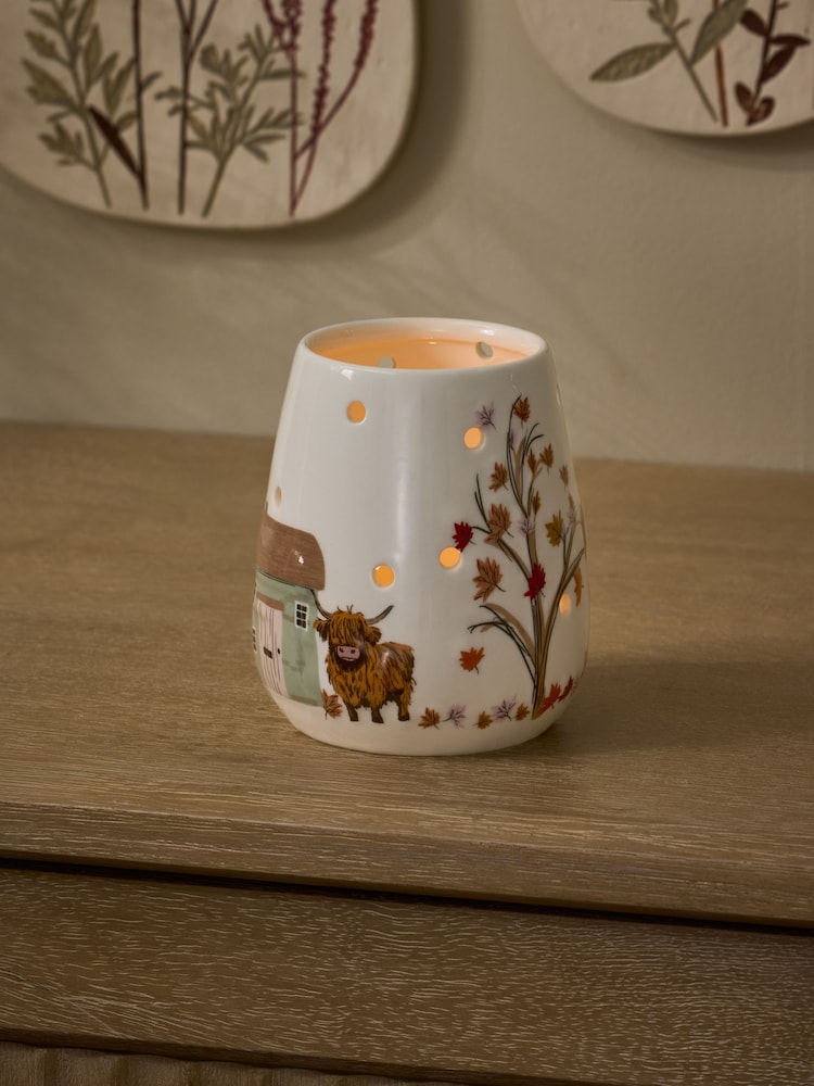 Multi House Scene Ceramic Tea Light Holder - Image 2 of 4