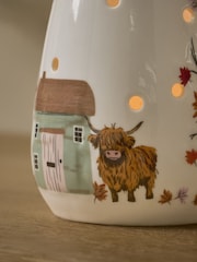 Multi House Scene Ceramic Tea Light Holder - Image 3 of 4