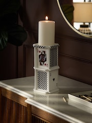 White/Black Ceramic Playing Cards Pillar - Image 2 of 4