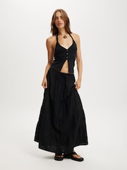 Cotton On Black Haven Multi Tiered Maxi Skirt - Image 1 of 5