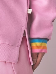 Little Bird by Jools Oliver Baby Pink Oversized Crew Neck Sweatshirt - Image 4 of 5