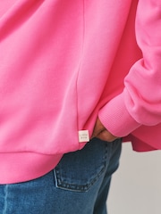Little Bird by Jools Oliver Bright Pink Oversized Crew Neck Sweatshirt - Image 5 of 6