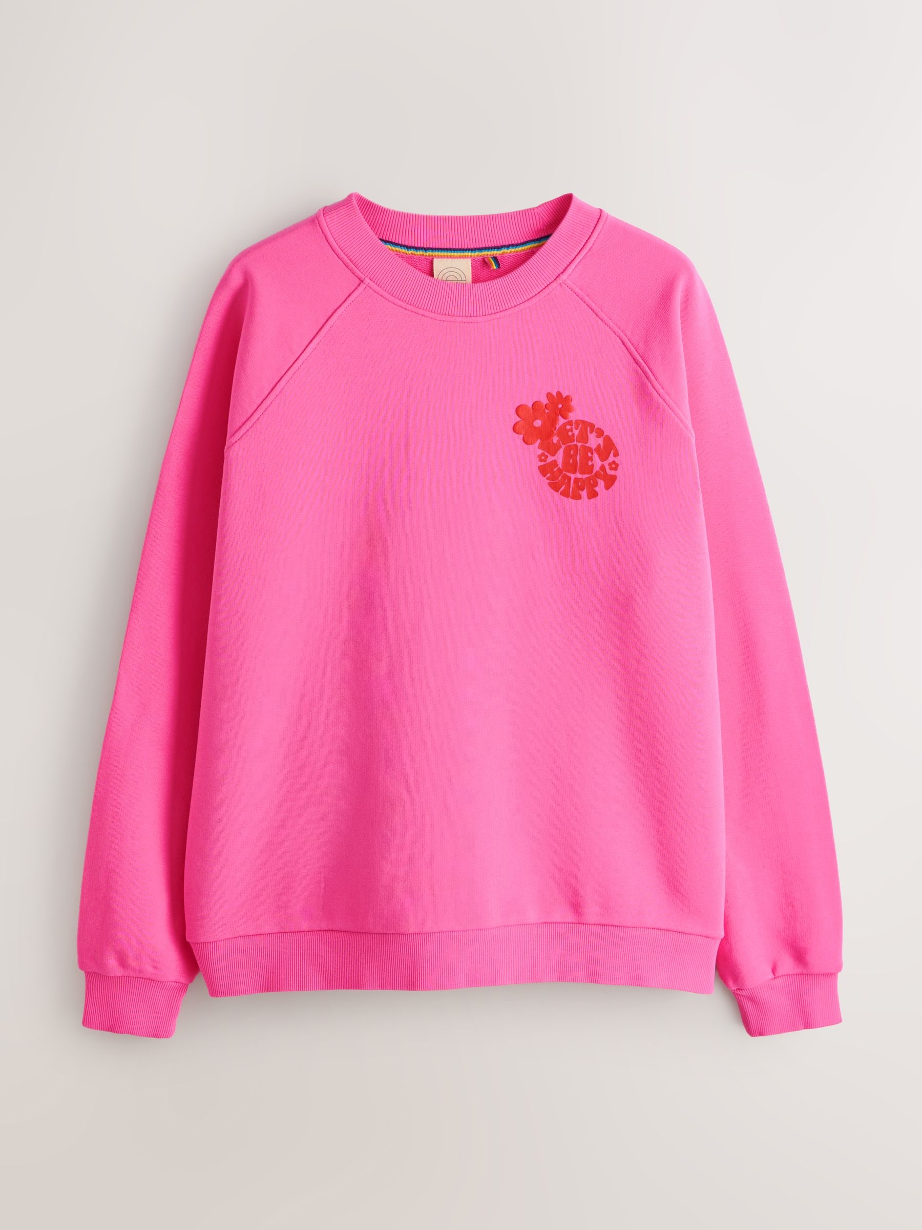 Buy Little Bird by Jools Oliver Garment Dyed Pink Oversized Crew