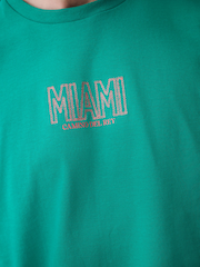 Green Embroidered Back Print T-Shirt - Image 5 of 9