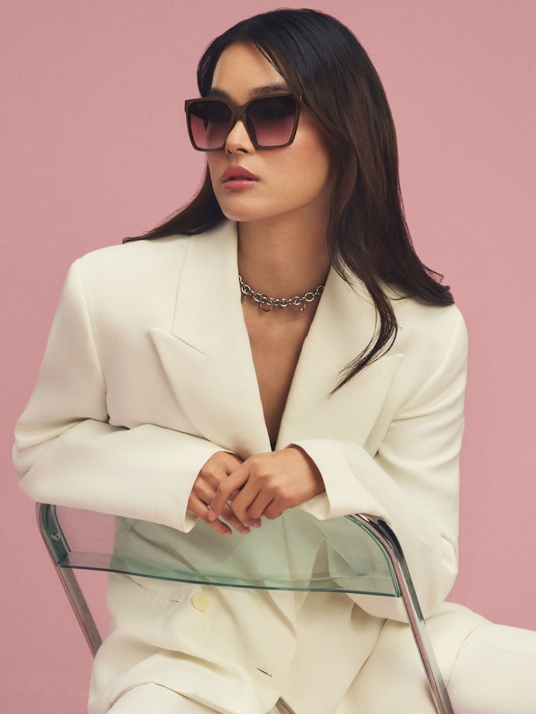 QUAY Brown Level Up Sunglasses - Image 1 of 3 QUAY Brown Level Up Sunglasses - Image 1 of 3