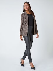 Roman Animal Print Stretch Blazer - Slika 1 iz 5
