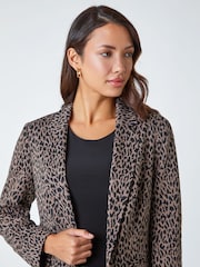 Roman Animal Print Stretch Blazer - Slika 4 iz 5