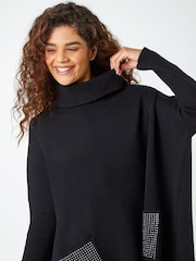 Poncho con bolsillo brillante de Roman - Imagen 3 de 4