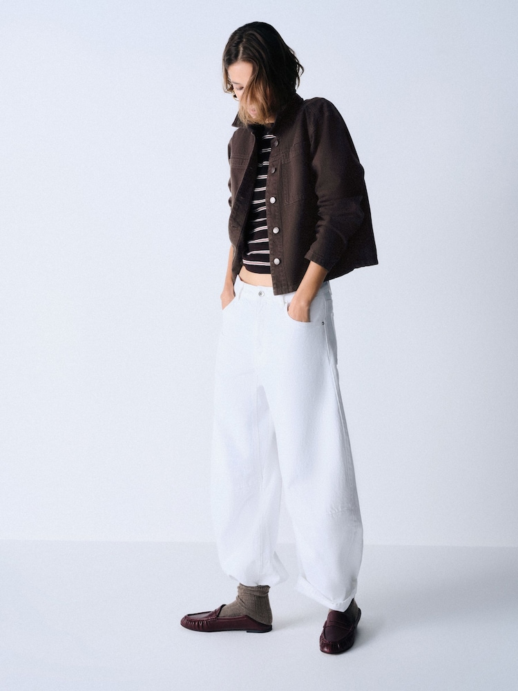 The Set 2 Pack Cropped Denim Shacket - Bild 6 von 6