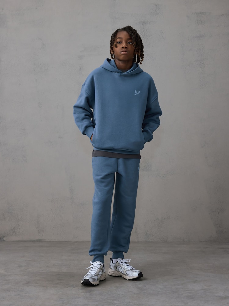 Castore Navy Oversized Hoodie and Joggers Set - Image 2 of 6