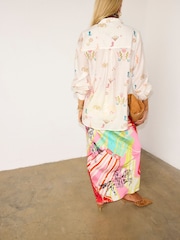 Never Fully Dressed White Western Icon Miley Shirt - Image 5 of 6