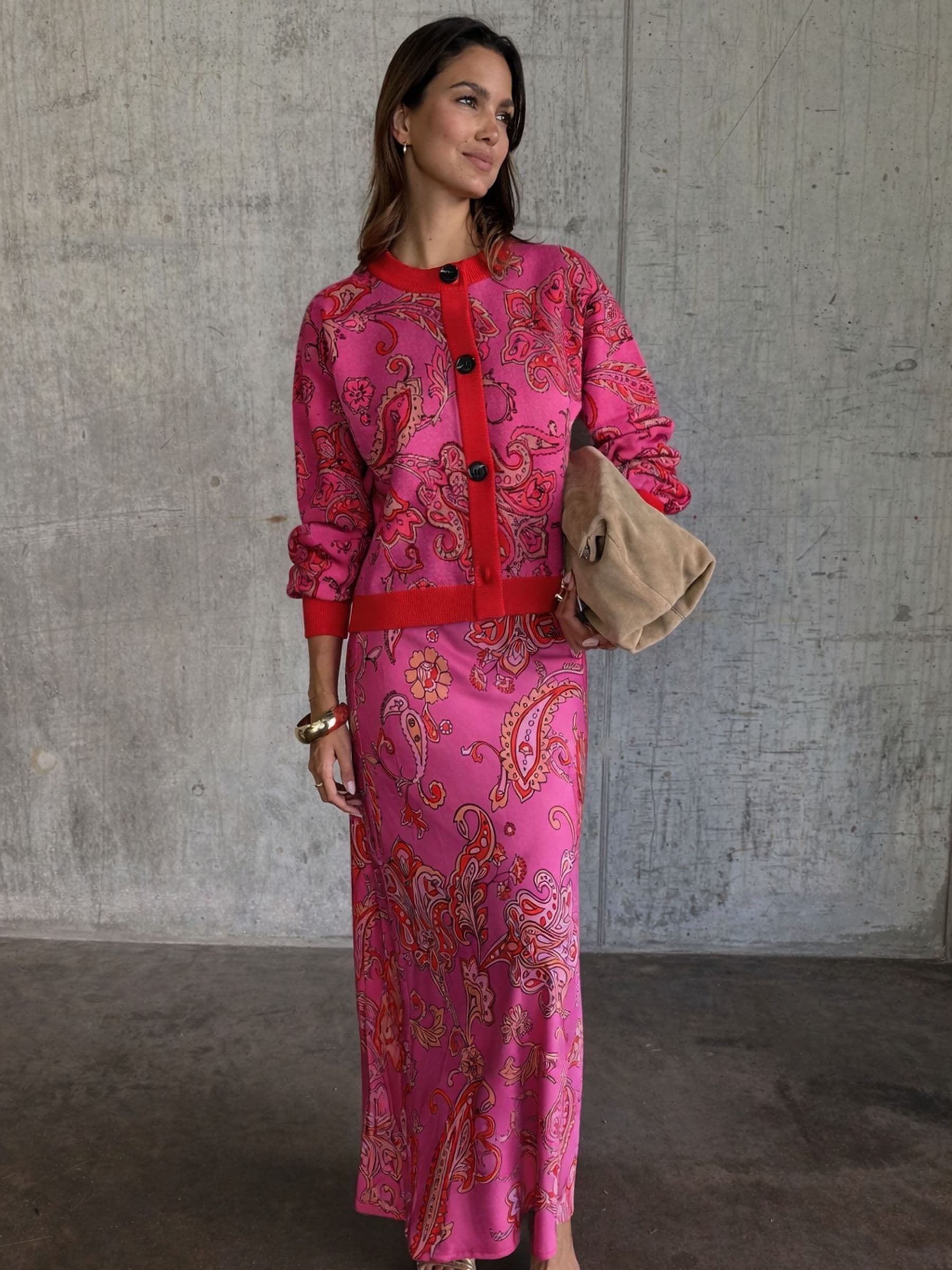 Buy Never Fully Dressed Pink Paisley Oslo Cardigan from Next USA