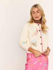 Never Fully Dressed Cream Western Icons Mini Cheryl Cardigan - Image 4 of 6