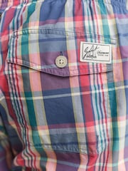 GANT Red Madras Check Swim Shorts - Image 5 of 5