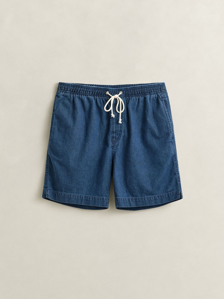 GANT Denim Drawstring Shorts - Image 7 of 7
