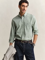 GANT Green Classic Poplin Shirt - Image 1 of 5