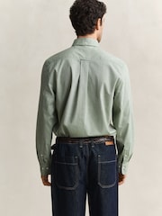 GANT Green Classic Poplin Shirt - Image 3 of 5