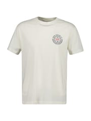GANT Cream Graphic Logo T-Shirt - Image 1 of 2