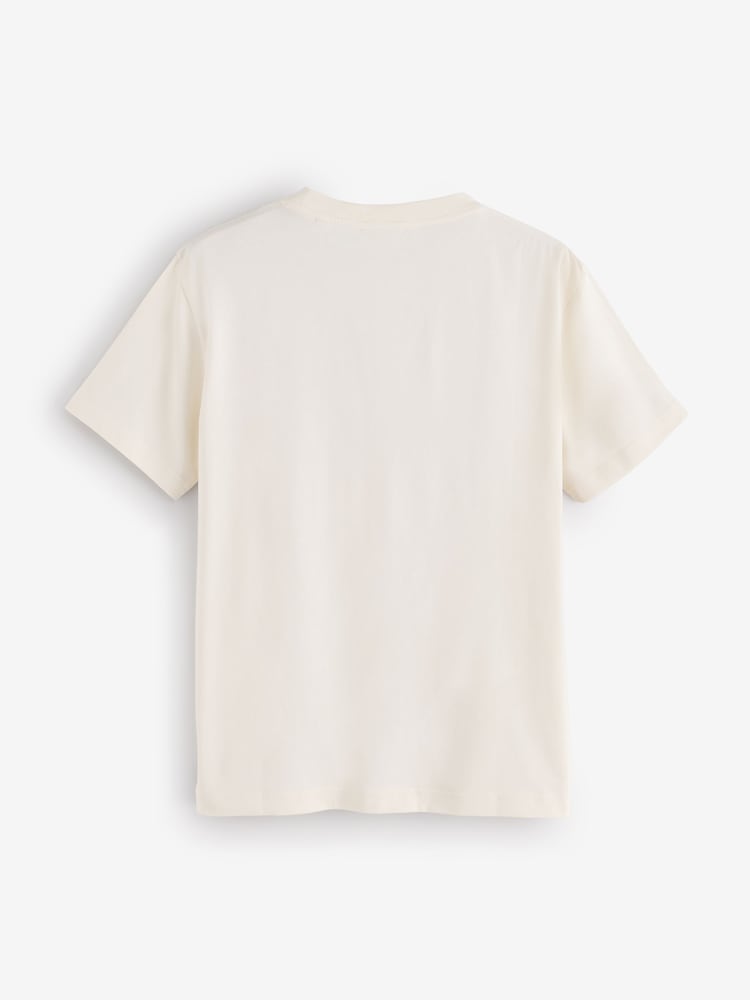 GANT Cream G Badge T-Shirt - Image 2 of 3 GANT Cream G Badge T-Shirt - Image 2 of 3