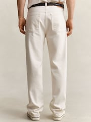 GANT Cream Straight Fit Denim Jeans - Image 2 of 6