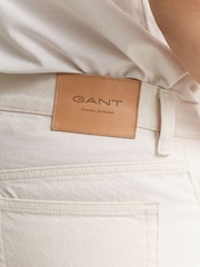GANT Cream Straight Fit Denim Jeans - Image 5 of 6