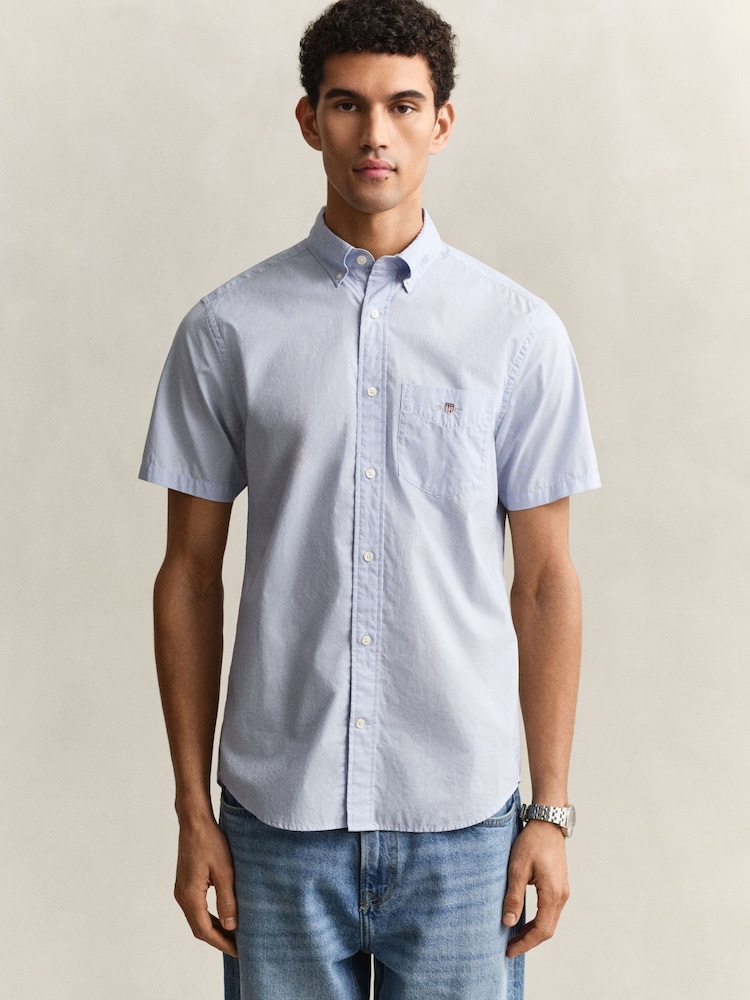 GANT Light Blue Classic Poplin Shirt - Image 1 of 7