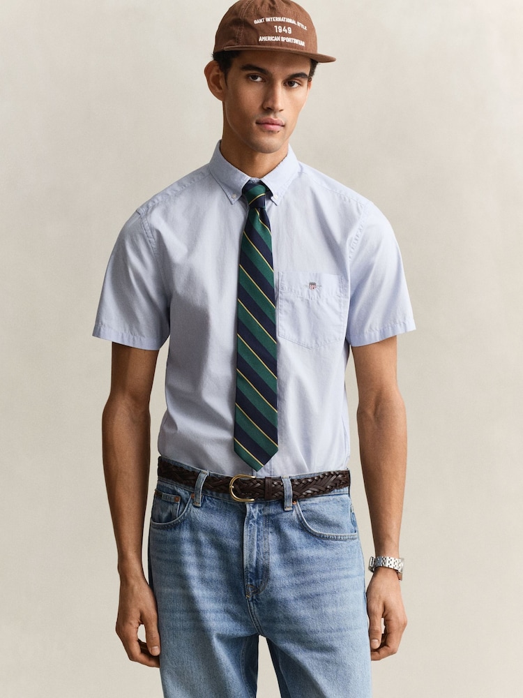 GANT Light Blue Classic Poplin Shirt - Image 2 of 7